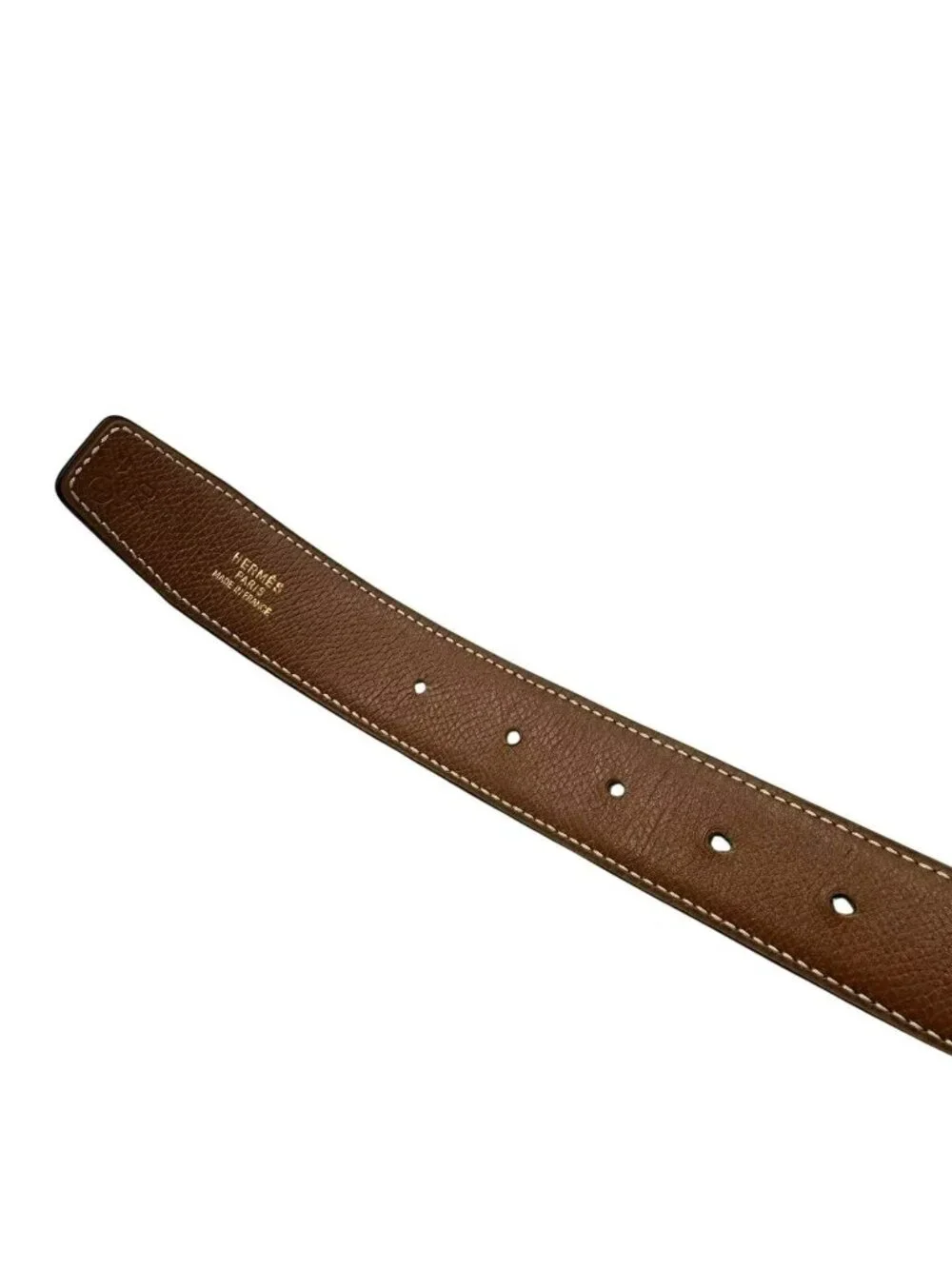 Hermes Belt Leather Reversible Logo Black